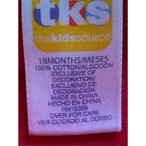 TKS the Kid Source 18 month baby girl y2k cute teddy bear red shirt Cherish long - Picture 3 of 5